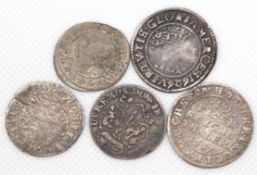 5 Silber Münzen, Brandenburg/ Preußen
