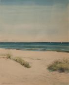 Iwan, Friedrich (1889 Landeshut-1967 Wangen) "Dünen an der Küste", Aquarell, sign. u.l., 39x29 cm, 