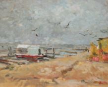 Sementsov, Alexandre (1941-2005) "Strand bei Duhnen Cuxhaven", Öl/Lw., monogr. u.r. und dat. ´94, r