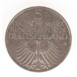 5 Mark, BRD 1952 D, Germanisches Museum, Silber