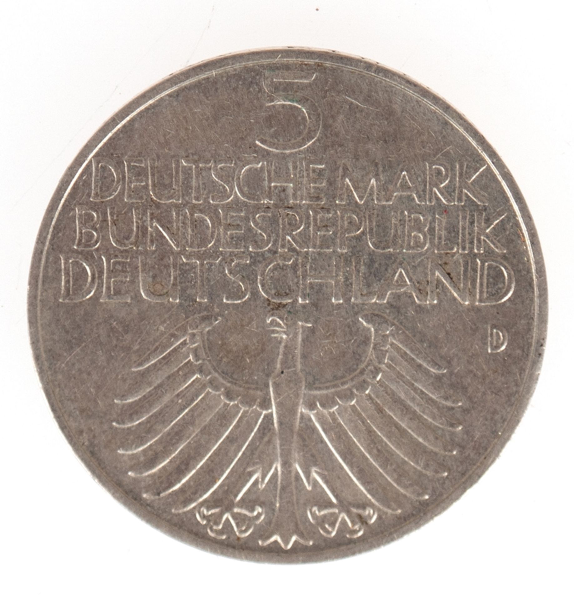 5 Mark, BRD 1952 D, Germanisches Museum, Silber