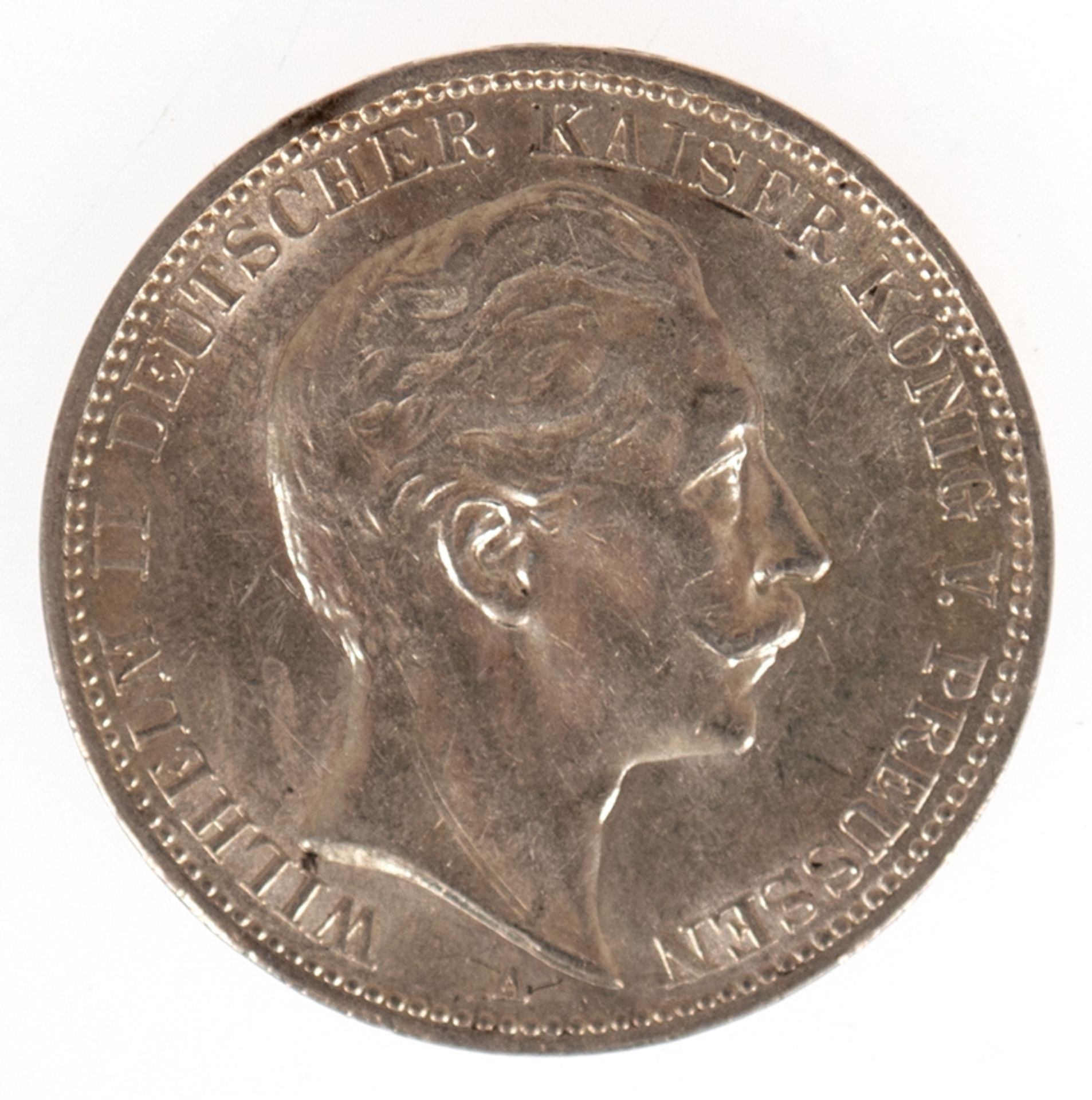 3 Mark, Preussen 1911 A, König und Kaiser von Preussen, 900er Silber