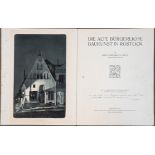 "Die alte bürgerliche Baukunst in Rostock" von A. F. Lorenz, mit 181 Abbildungen, 7 Textabbildungen