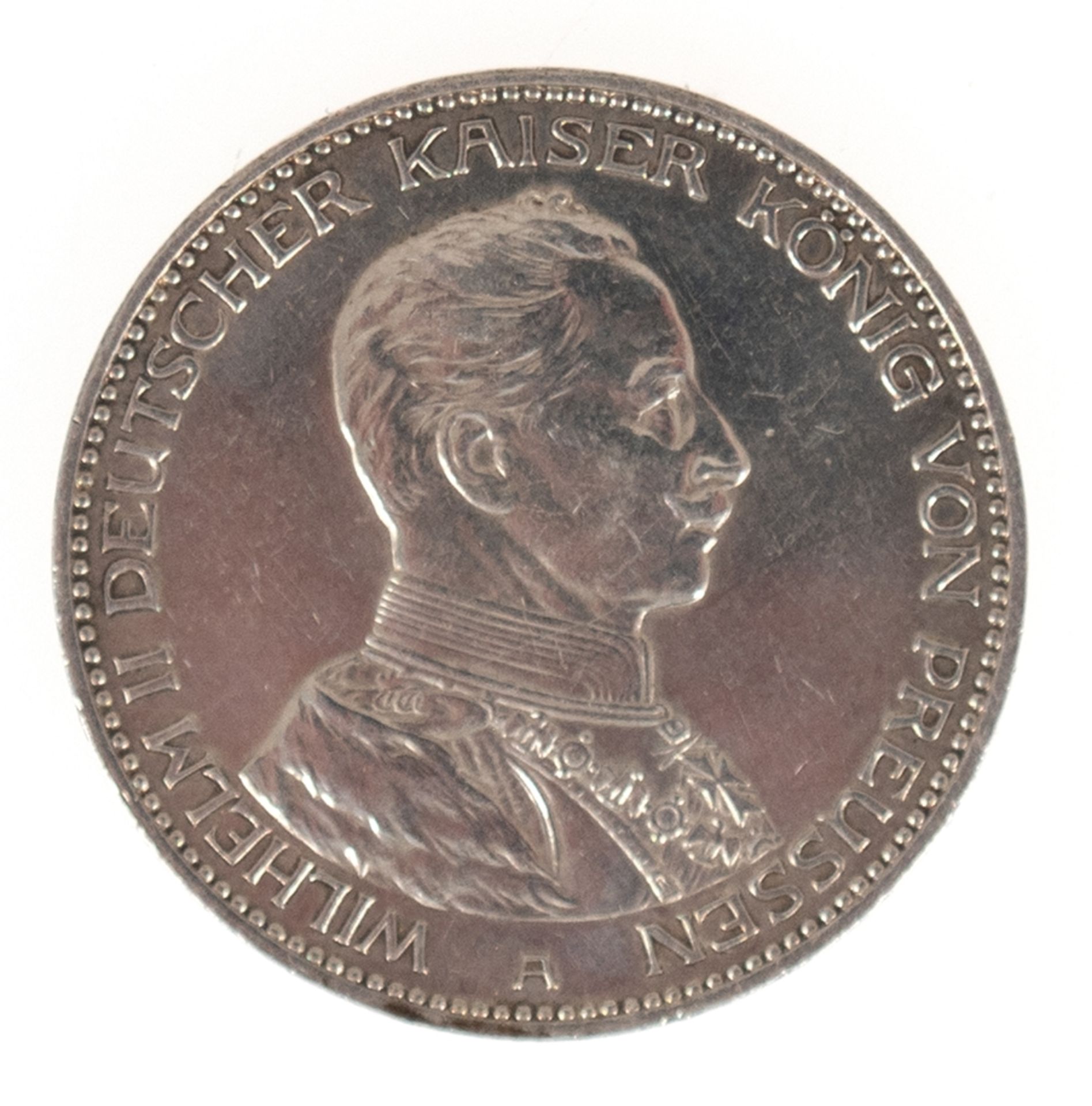 3 Mark, Preussen 1914 A, König und Kaiser von Preussen, polierte Platte, 900er Silber
