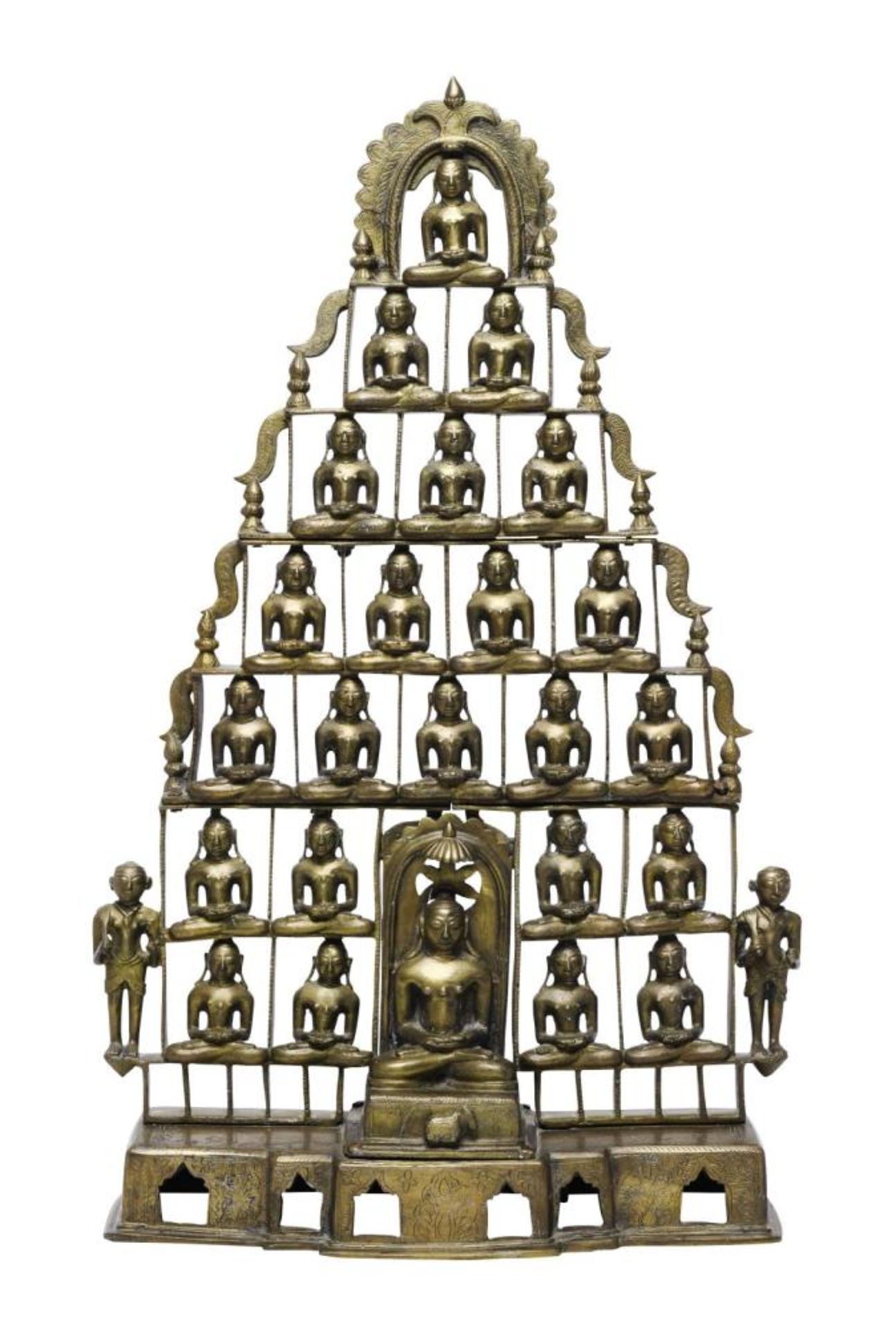 Jain-Altar. Bronze.