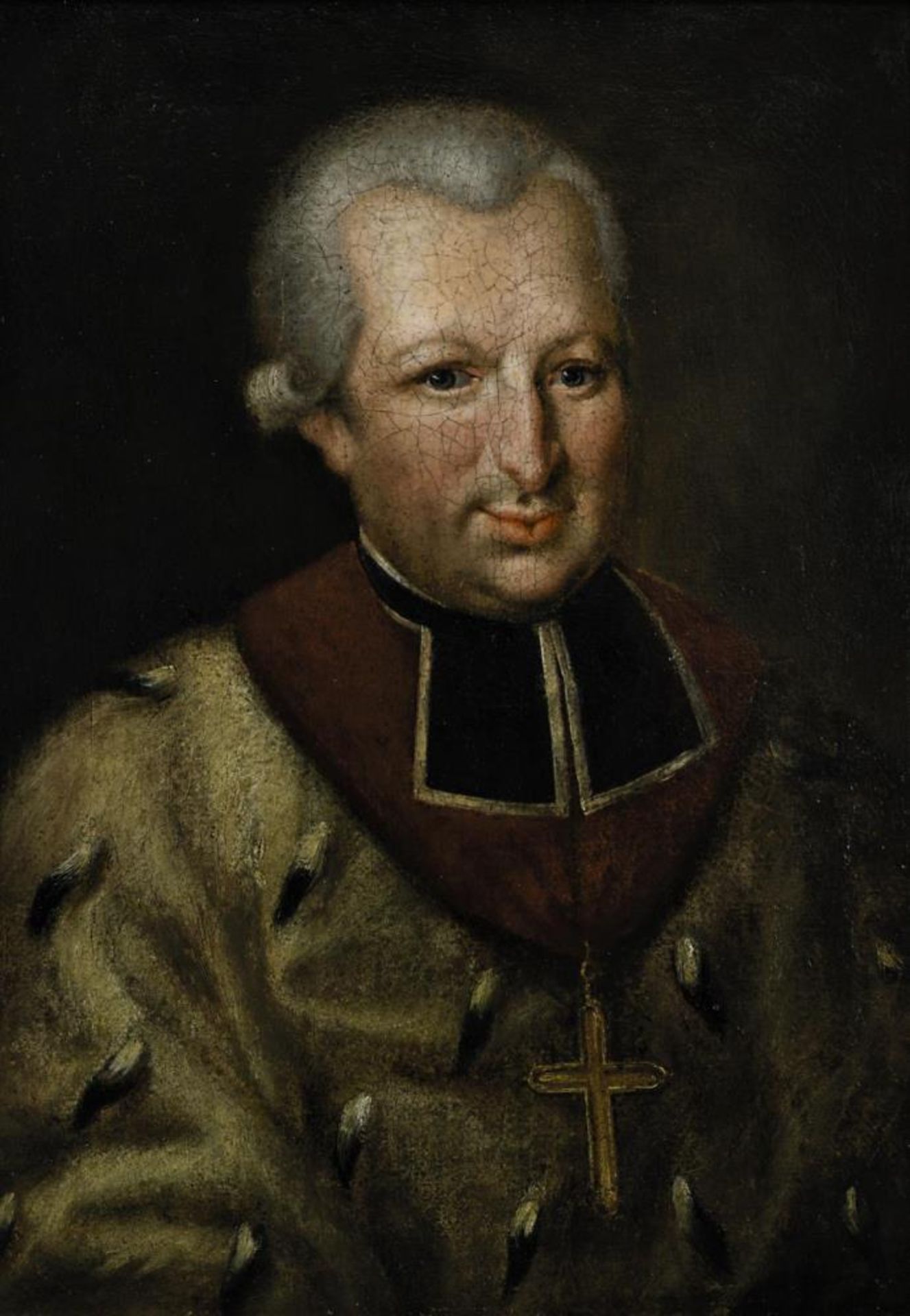 DEUTSCH. Porträt des Joseph Konrad Freiherr von Schroffenberg-Mös. Öl auf Lwd.