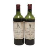 Zwei Flaschen Grand Vin de Château Latour, Premier Grand Cru, 1949. Château Latour, Pauillac, Bordea