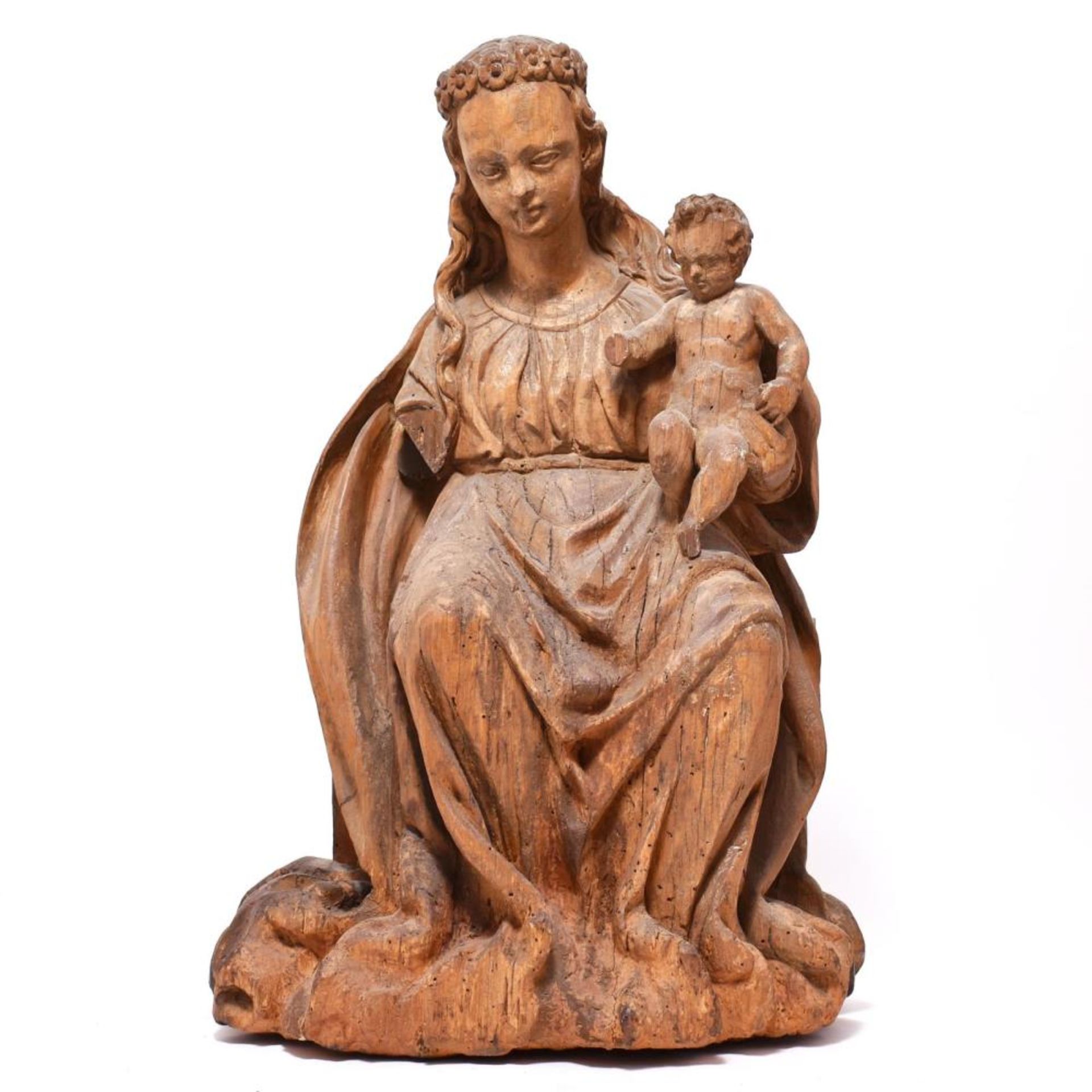 Madonna mit Kind. Im Stil des 16. Jh. Holz, geschnitzt.