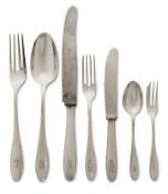 Besteck Modell "CWM", 78tlg.. München, Entwurf: Richard Riemerschmid 1911 für Weishaupt | Silber, St