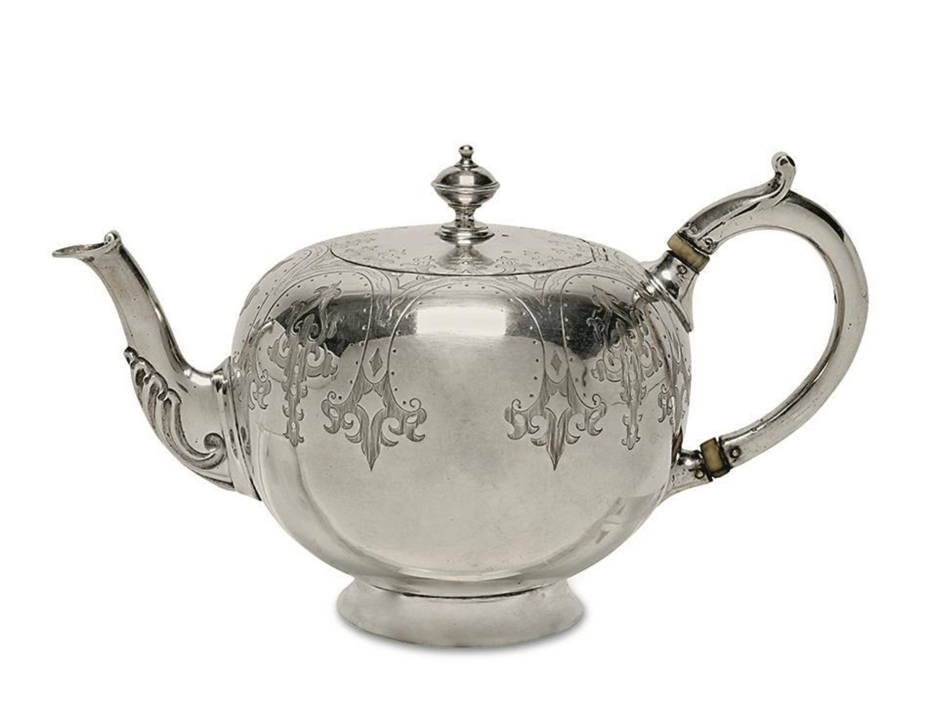 Kleine Teekanne. London, 1862/63, Robert Harper | Silber.