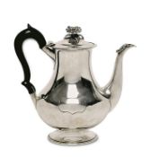 Kaffeekanne. London, 1834/1835, Robert Henell II | Silber.