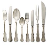 Besteck für 12 Personen, 130tlg.. Flensburg, 20. Jh., Robbe & Berking | Silber.