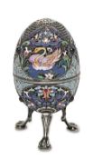 Zierei. Wohl Moskau, 1898, Pavel Ovchinnikov (1853-1916) | Silber, vergoldet, Cloisonné-Email.