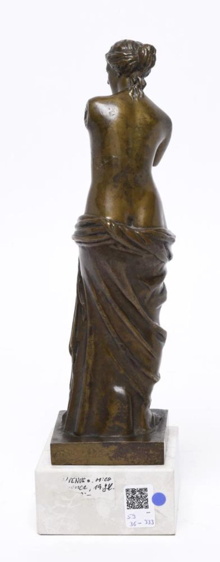 Venus von Milo. Bronze, Marmorsockel. - Image 2 of 2