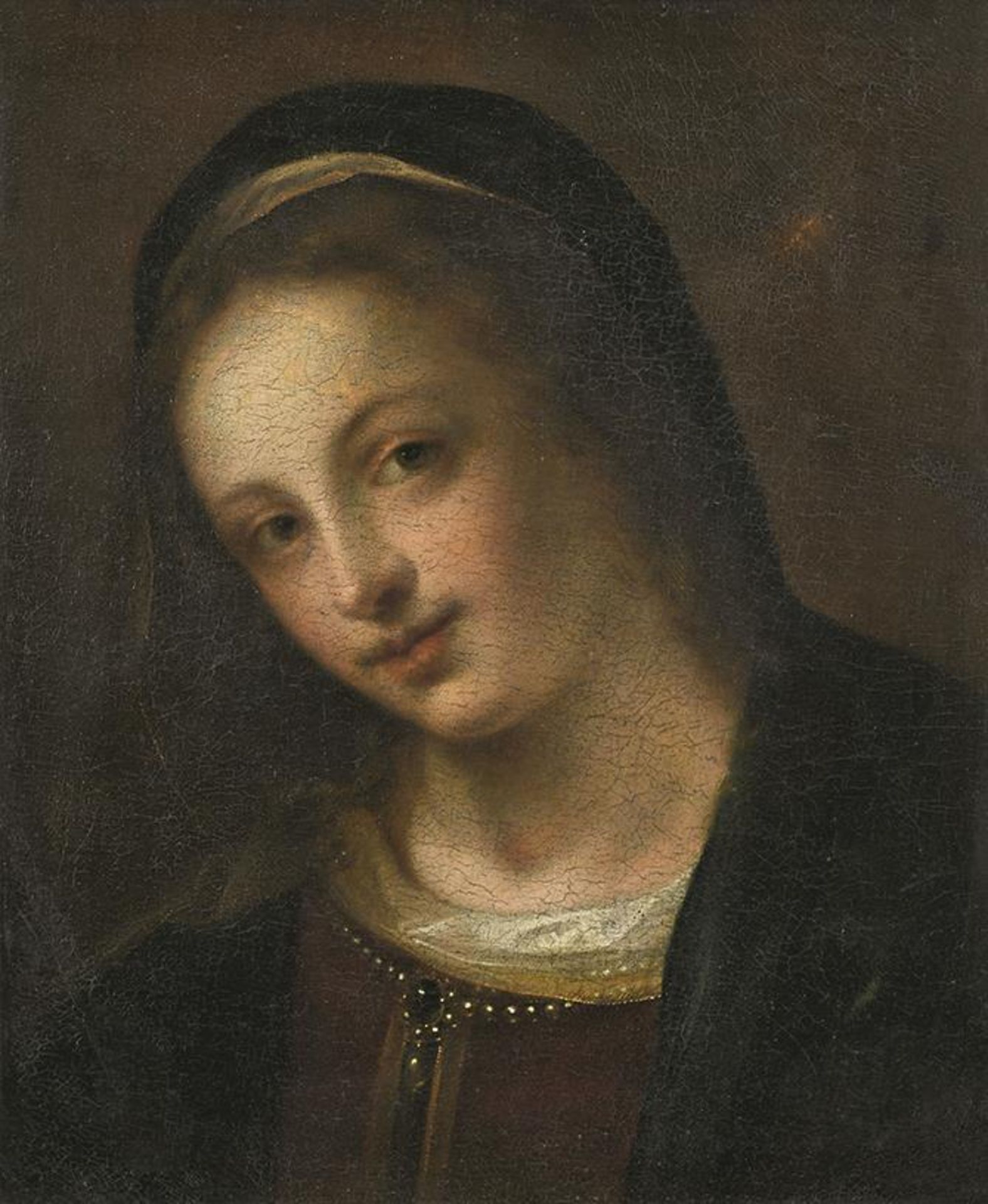 WOHL ITALIEN. Madonna. Öl auf Lwd.