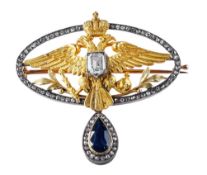 Imperiale Fabergé Präsentationsbrosche im Originaletui