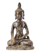 Sitzender Buddha Maravijaya, Wohl Thailand, 20. Jh.