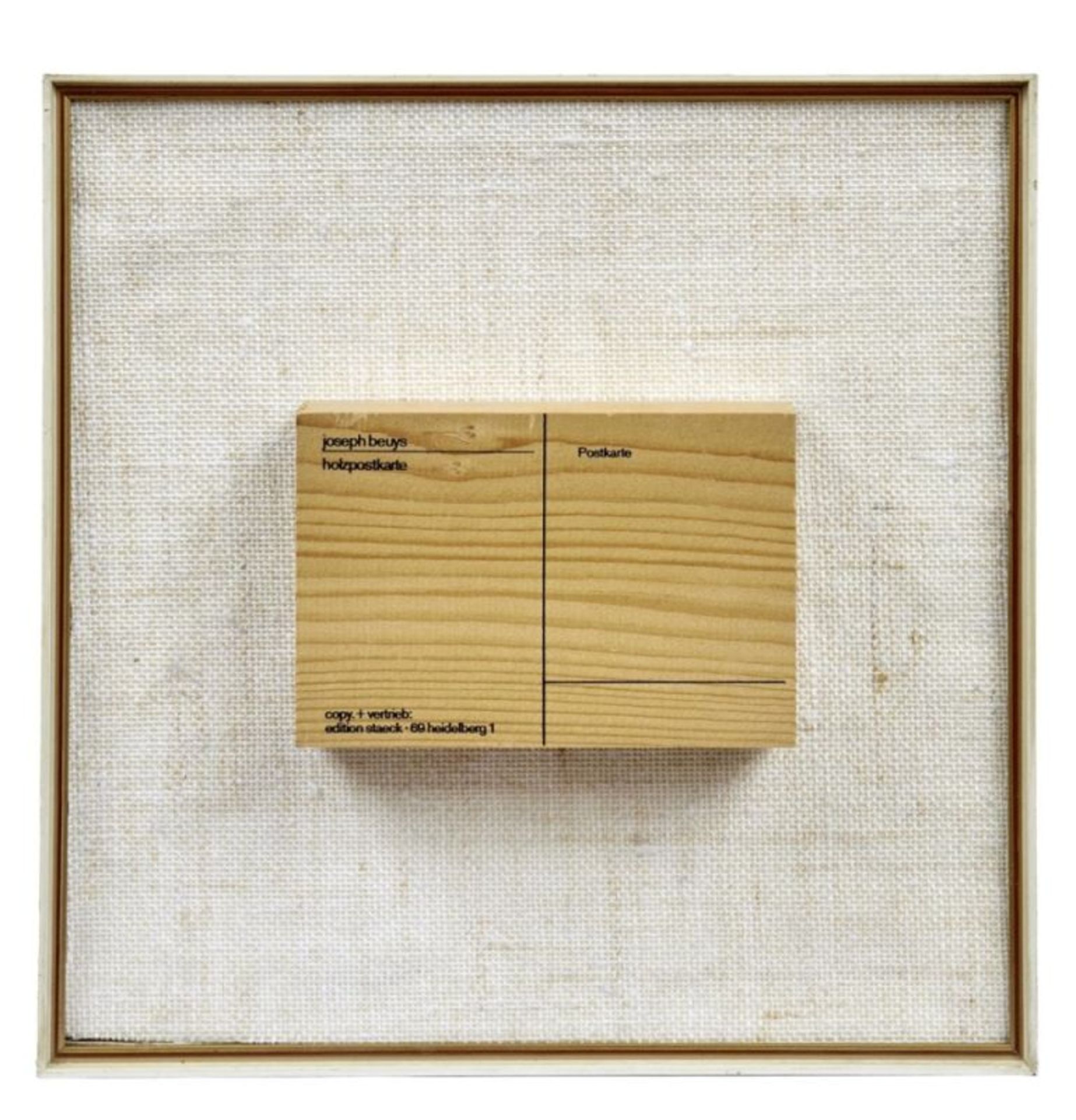 Beuys, Joseph: Holzpostkarte
