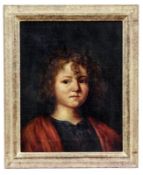Bildnis eines Kindes mit lockigem Haar, 19. Jh.