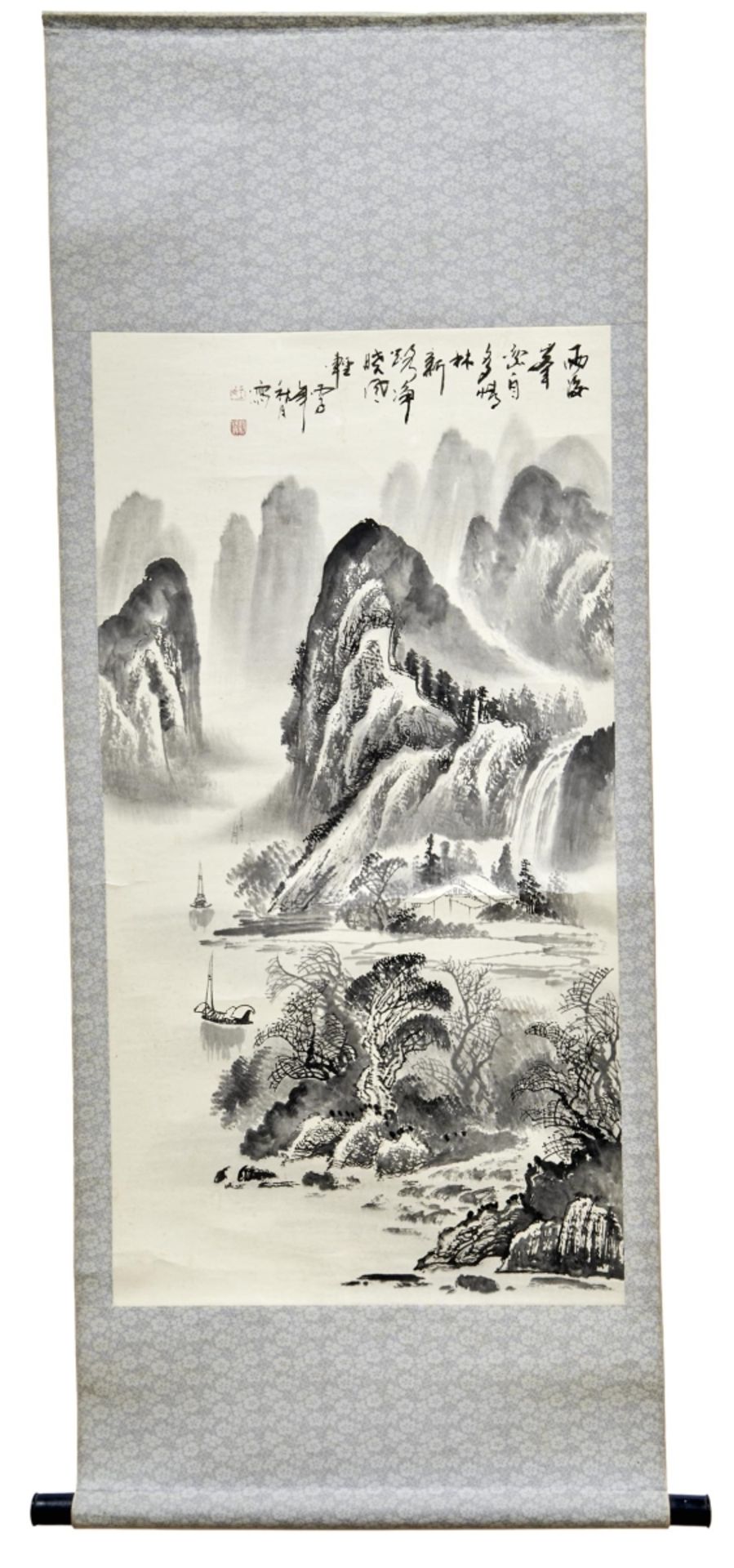 Hängerolle mit Shan-Shui-Landschaft, China