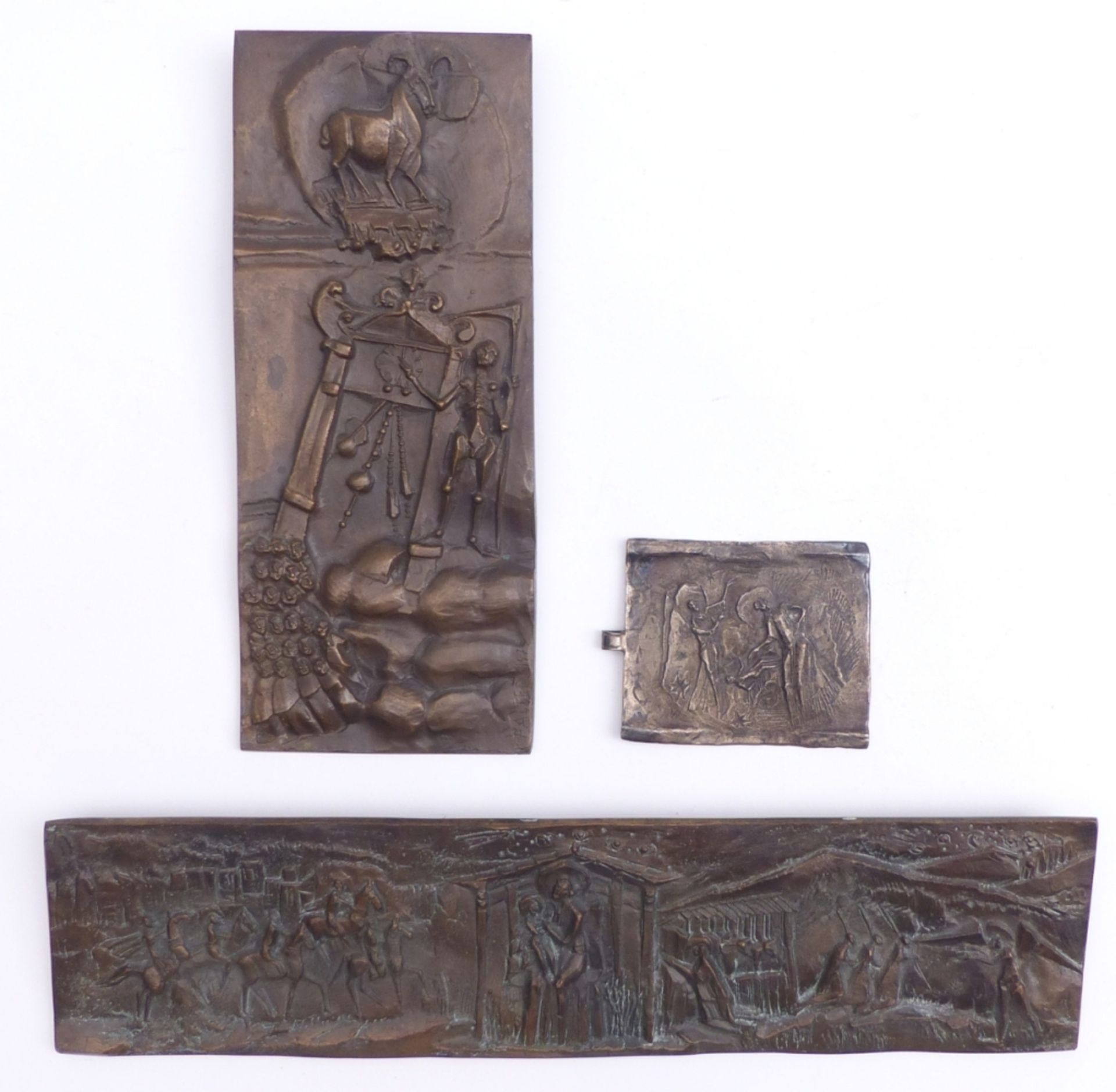 Faller, Max, Drei Bronzereliefs - Image 2 of 5