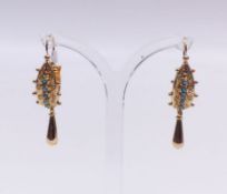 Paar Türkis-Ohrhänger, Neuzeitlich