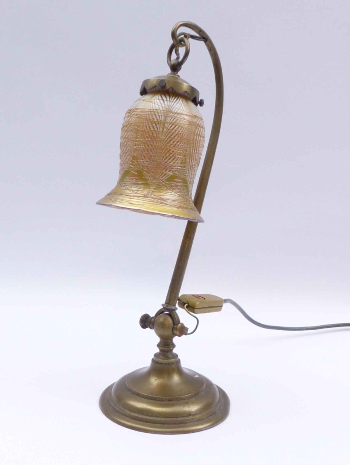 Tischlampe mit späterem Schirm, 19./20. Jh.