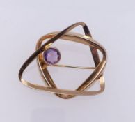 Amethyst-Goldbrosche, Turku, 1965