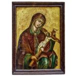 Trauernde Maria mit Kruzifix, Veneto-kretische Schule des 16./17. Jh.