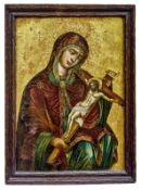 Trauernde Maria mit Kruzifix, Veneto-kretische Schule des 16./17. Jh.