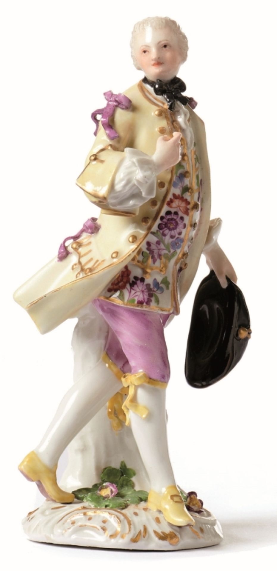 Kavalier mit Hut, Meissen, um 1750