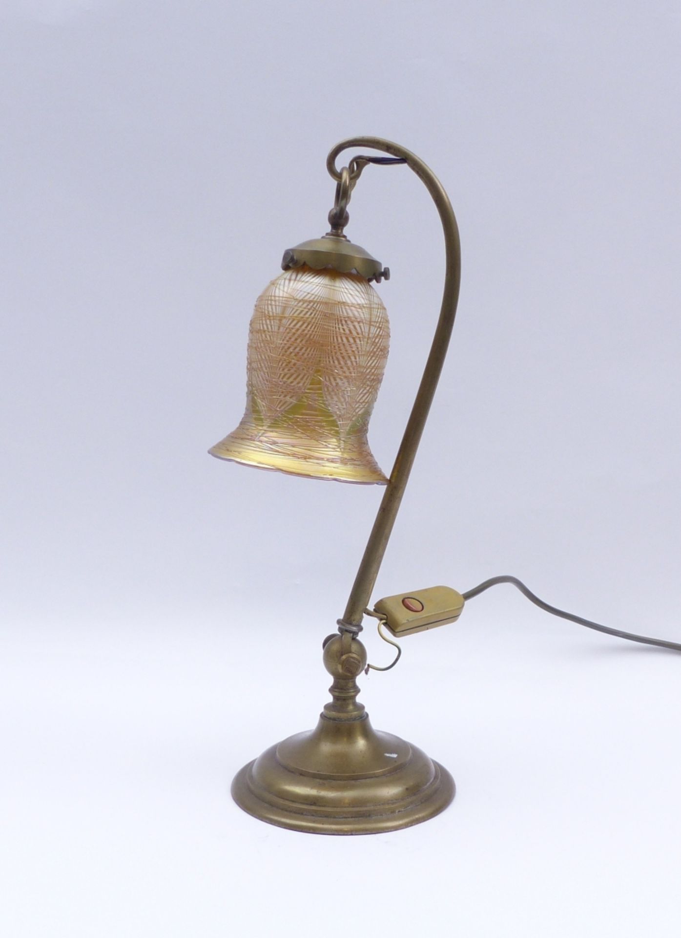 Tischlampe mit späterem Schirm, 19./20. Jh. - Bild 2 aus 2