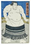 Utagawa Kunisada (Toyokuni III.): Der Sumoringer Jinmaku Kyugoro