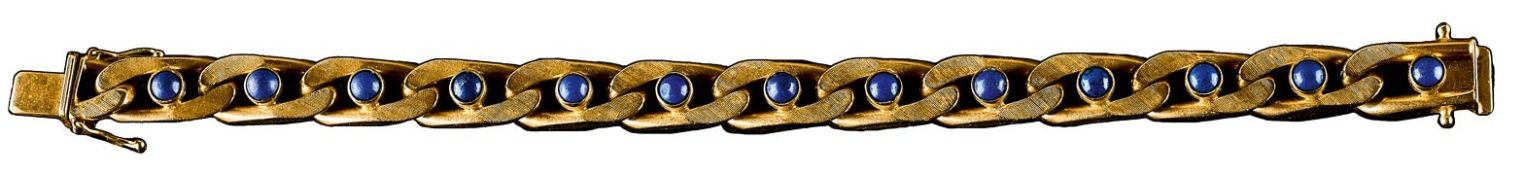 Lapislazuli-Goldarmband, E. 20. Jh.