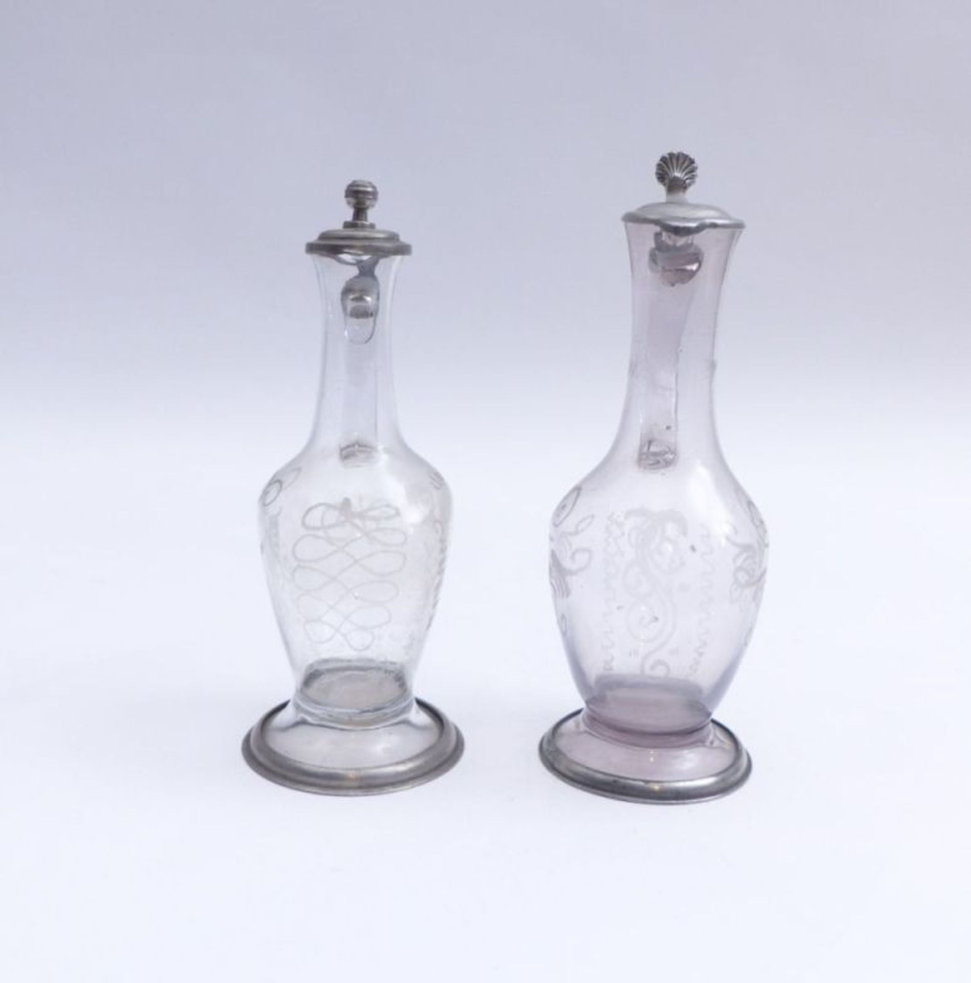 Paar Glaskrüge, 18. Jh. - Image 3 of 3
