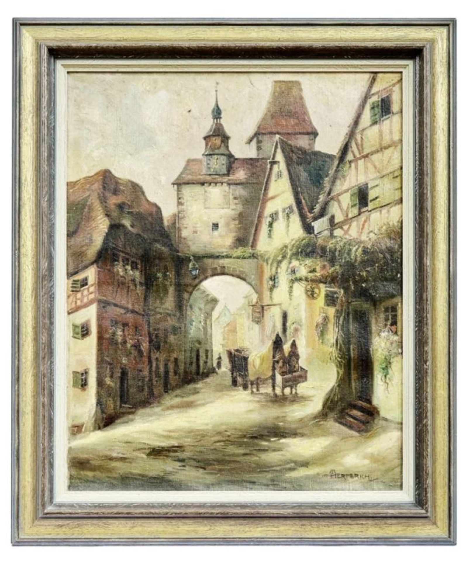 Herterich, Max: Blick auf den Röderbogen in Rothenburg