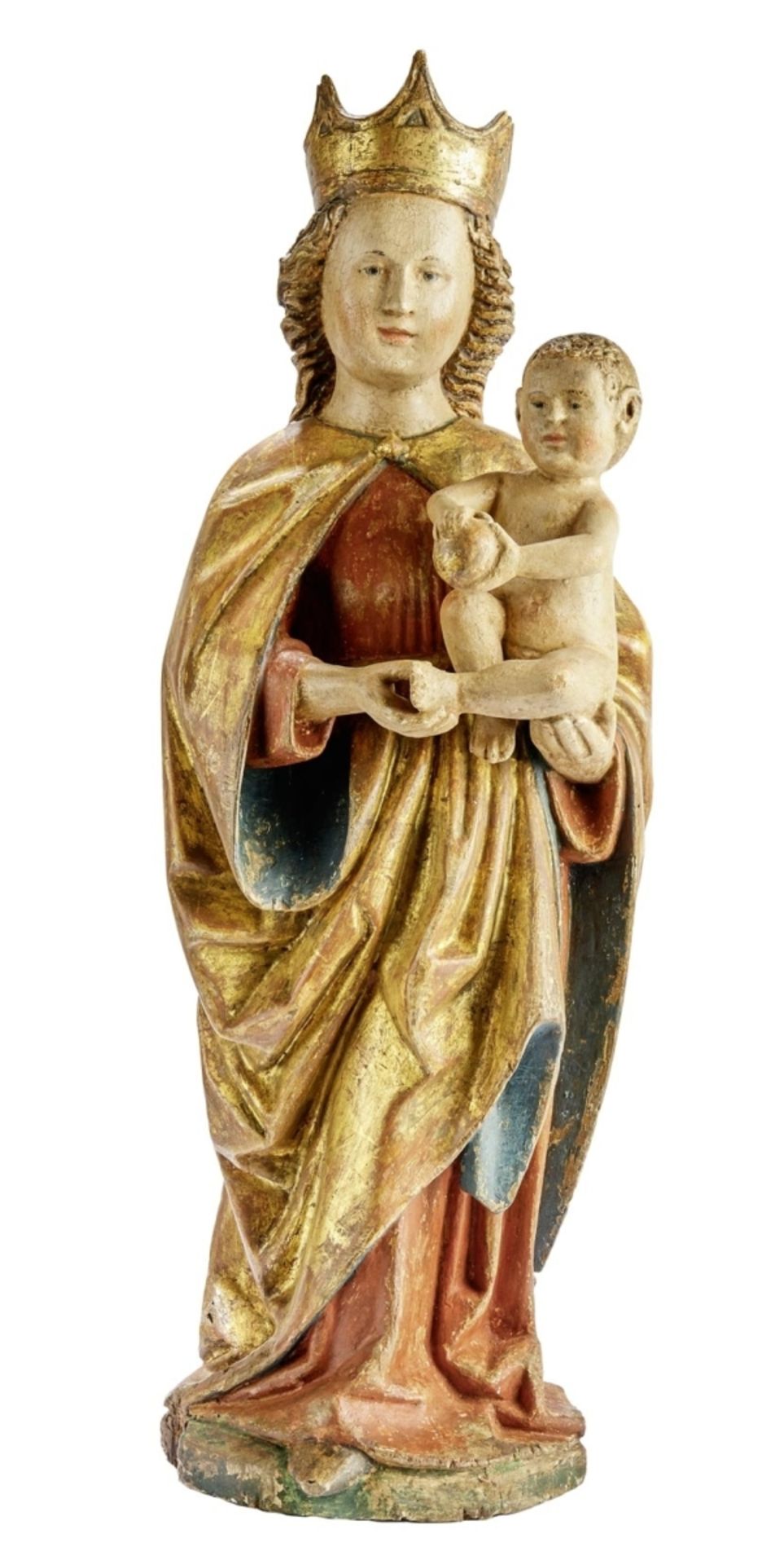 Madonna mit Kind, Franken oder Thüringen, um 1500 - Image 2 of 3