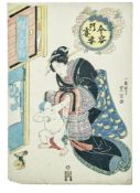 Utagawa Toyokuni II., Mutter mit Kind
