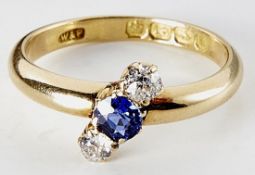 Saphir-Diamant-Ring, Sheffield, 1901