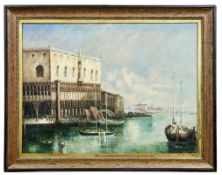 Blick auf den Dogenpalast in Venedig, 20. Jh.