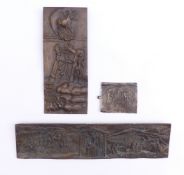 Faller, Max, Drei Bronzereliefs