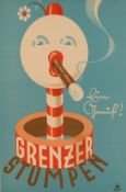 Werbeplakat "Grenzer Stumpen", Deutschland, 1940er/50er Jahre