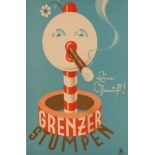 Werbeplakat "Grenzer Stumpen", Deutschland, 1940er/50er Jahre