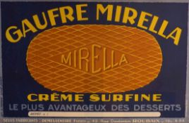 Werbeplakat für die Waffeln "Gaufre Mirella", Frankreich, 1920er Jahre