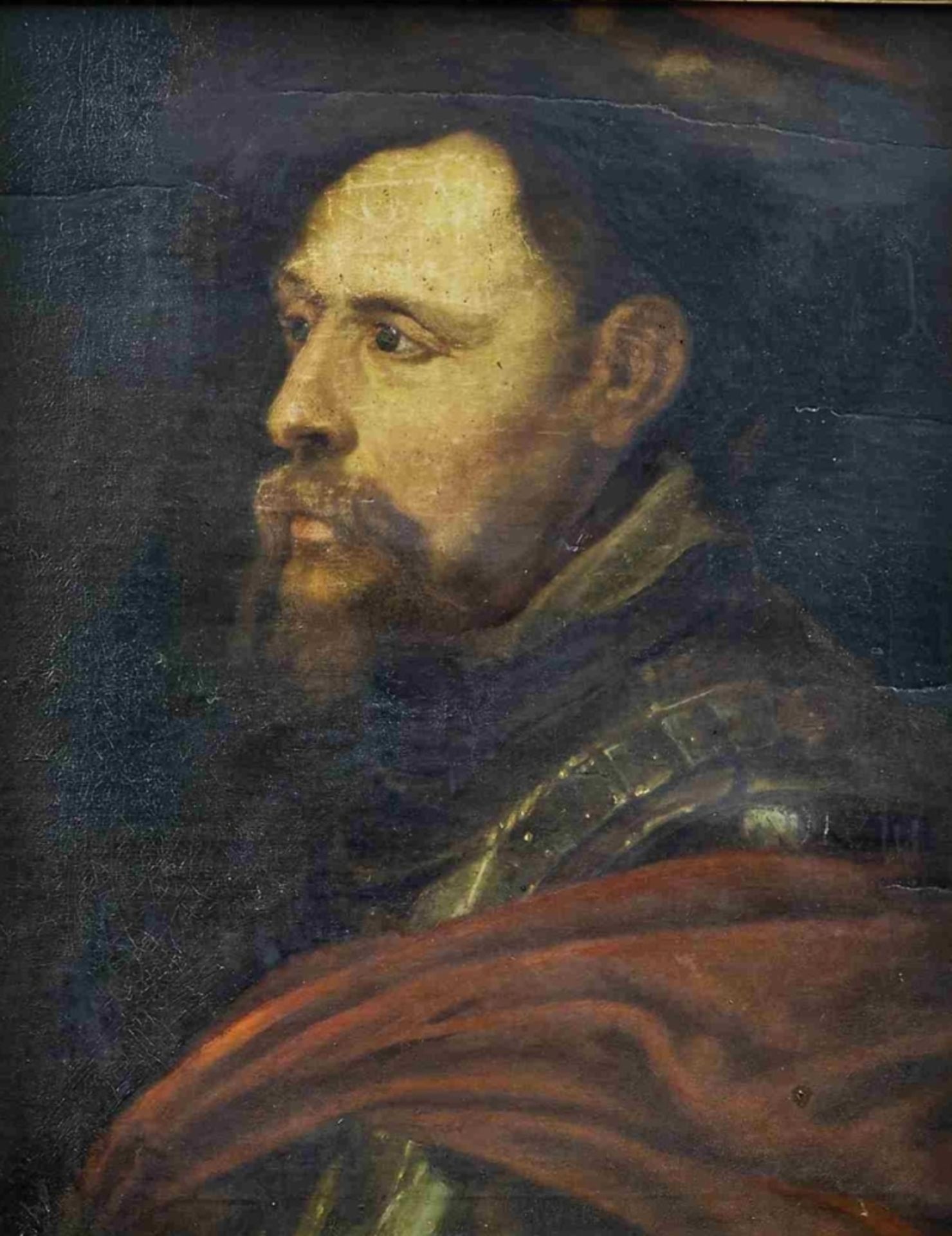 Bildnis eines Feldherren, Wohl russischer Portraitmaler des späten 18. Jahrhunderts - Bild 2 aus 2