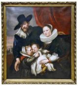 Wohlhabende, holländische Kaufmannsfamilie, Flämischer Meister, um 1700
