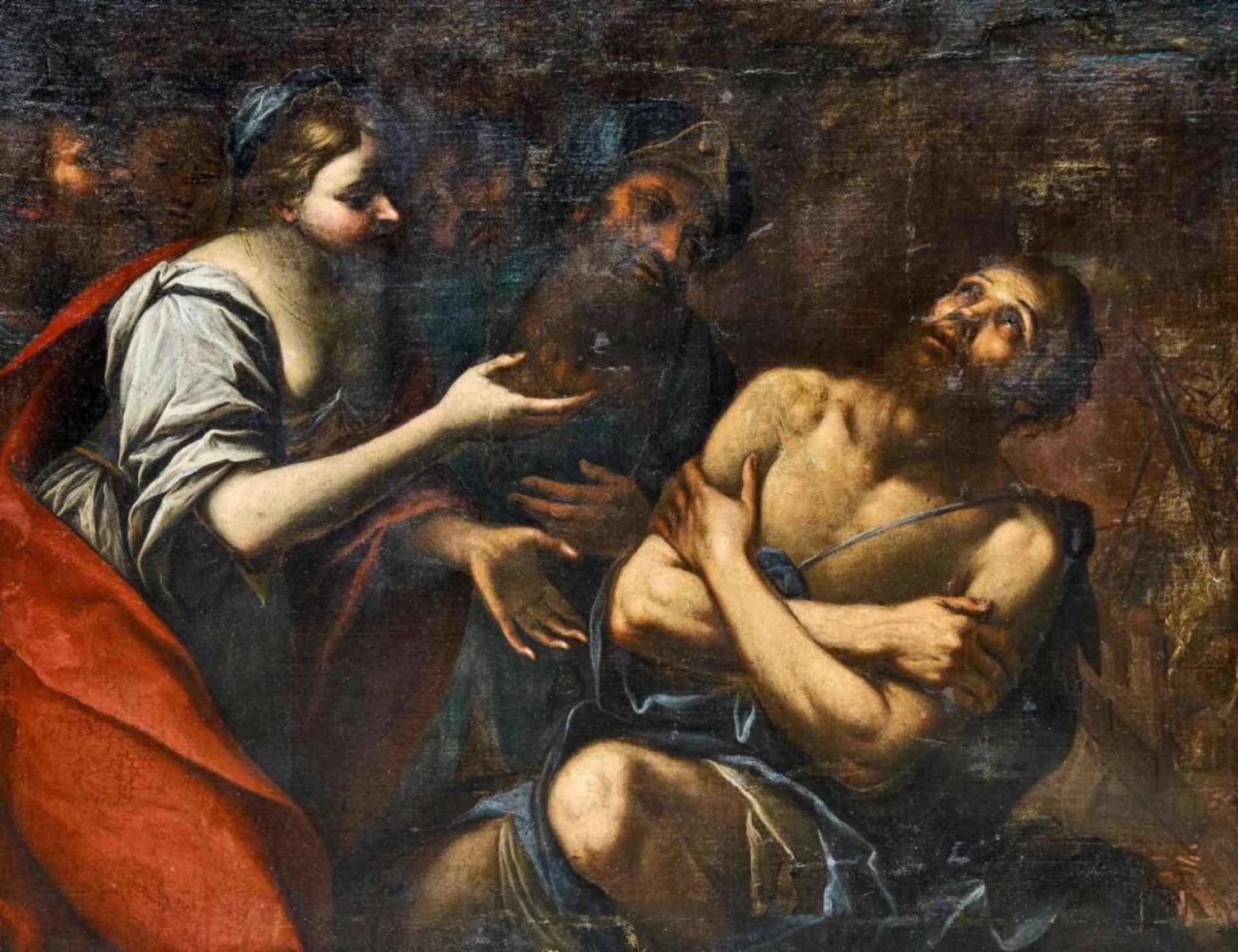 Hiob und seine Freunde, Italienischer Meister des 17. Jahrhunderts - Image 2 of 2