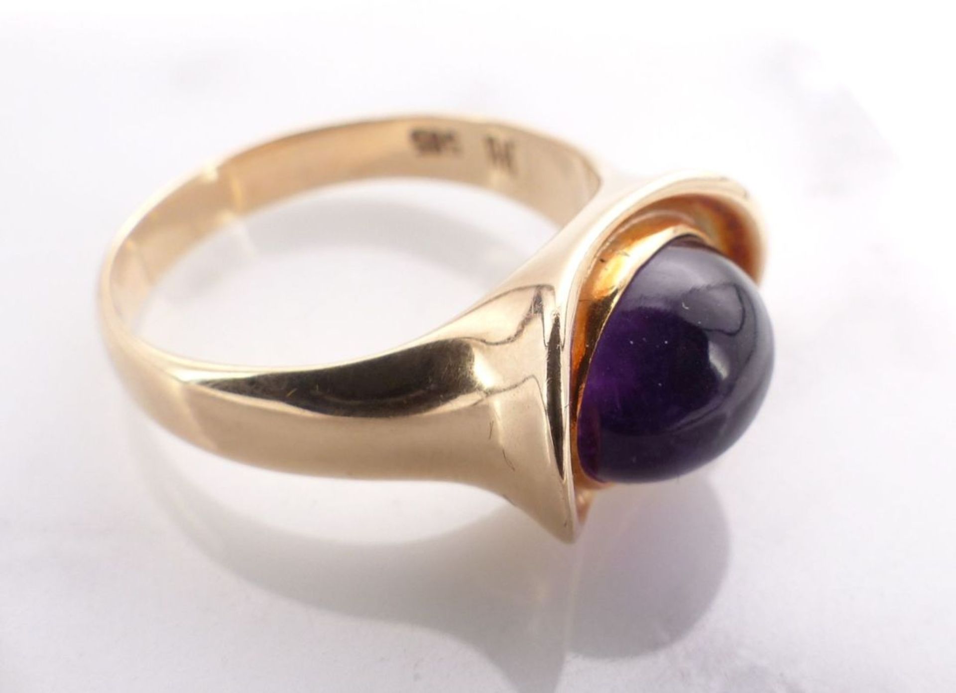 Hansen, Karl Gustav, Amethyst-Goldring - Image 3 of 3