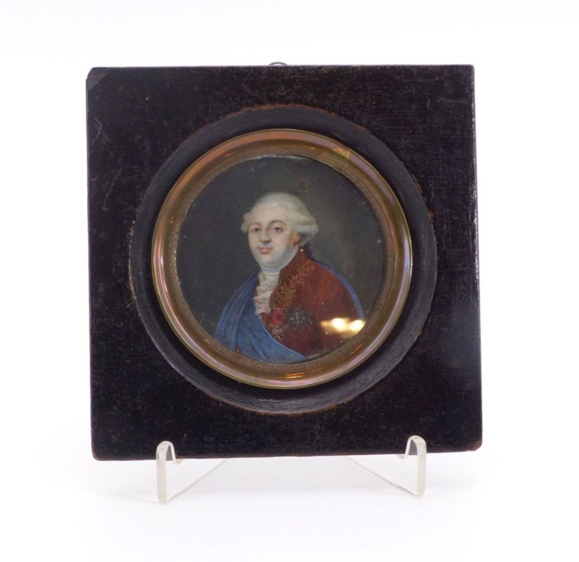 Miniature portrait of Louis XVI.,18th century - Image 2 of 2