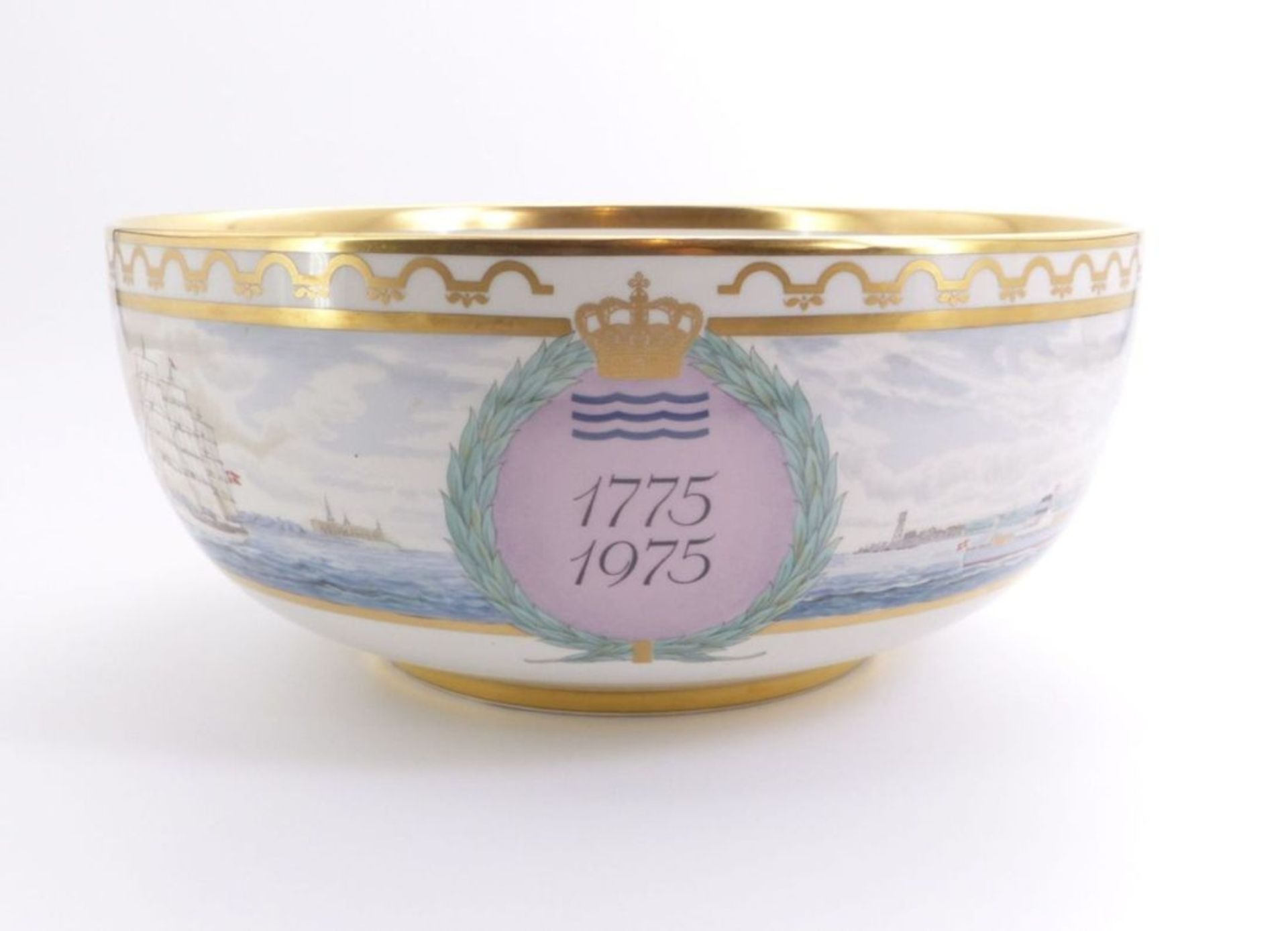 Große Schale zum 200jährigem Jubiläum der Manufaktur 1775-1975, Royal Copenhagen, 1975